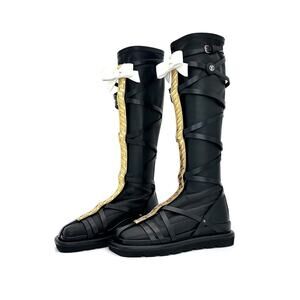 NIB Louis Vuitton A/W 2021 Runway Fornasetti LV Monogram Knee High Boots 37